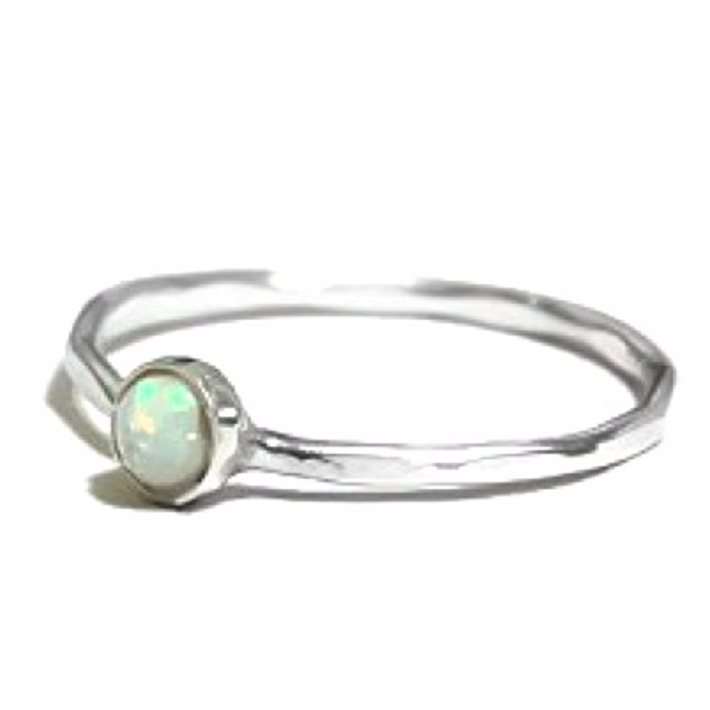 925 Fire Opal Ring Sterling Silver